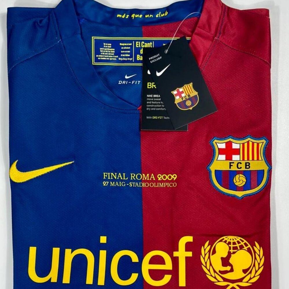 Nike Lionel Messi #10 FC Barcelona 2008/09 Champions League Final Jersey